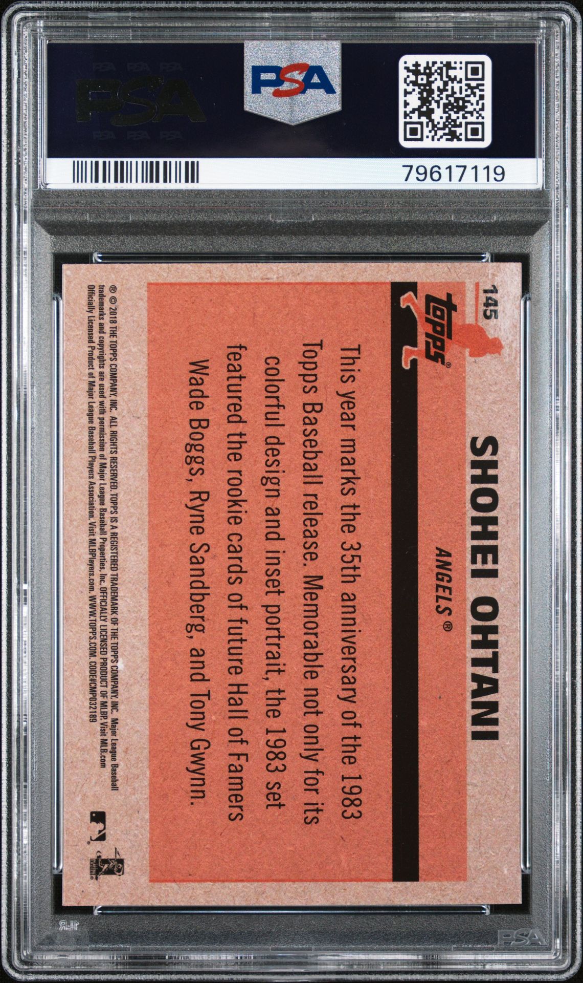 2018 Topps Silver Pack 145 1983 Chrome Promo