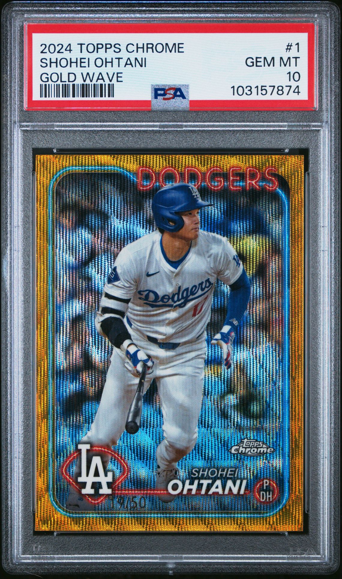 2024 Topps Chrome #1 Shohei Ohtani Gold Wave /50