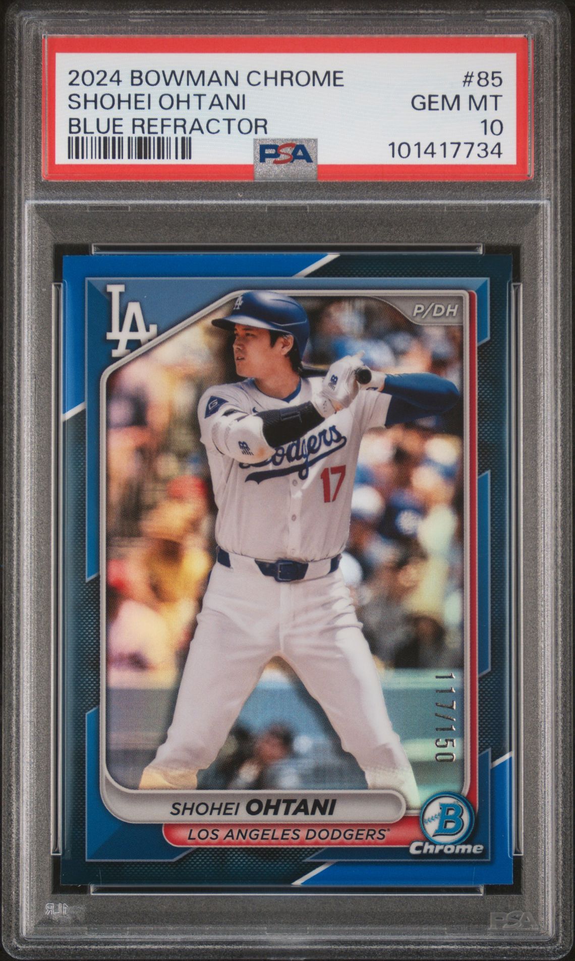 2024 Bowman Chrome 85 Blue Refractor /150