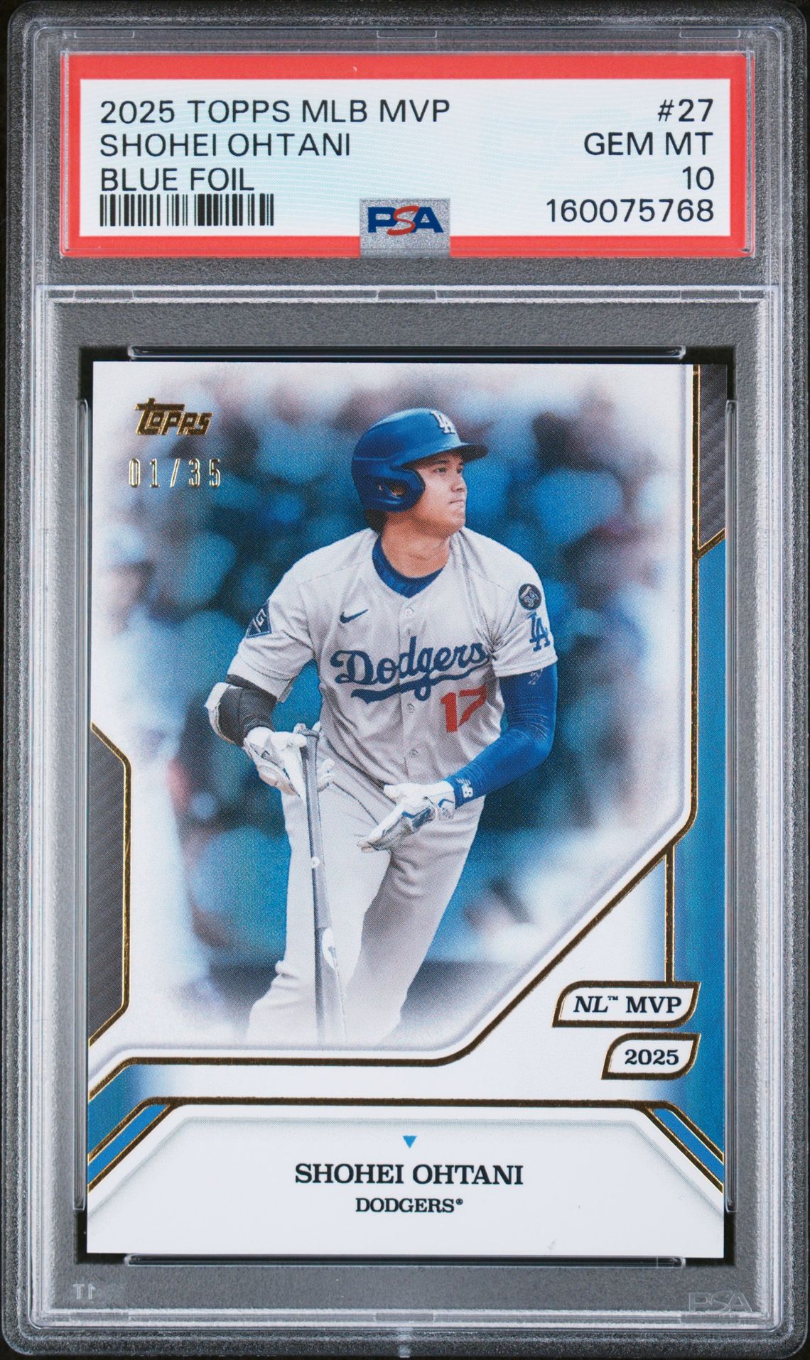 2025 Topps MLB MVP #27 Blue Foil 1/35
