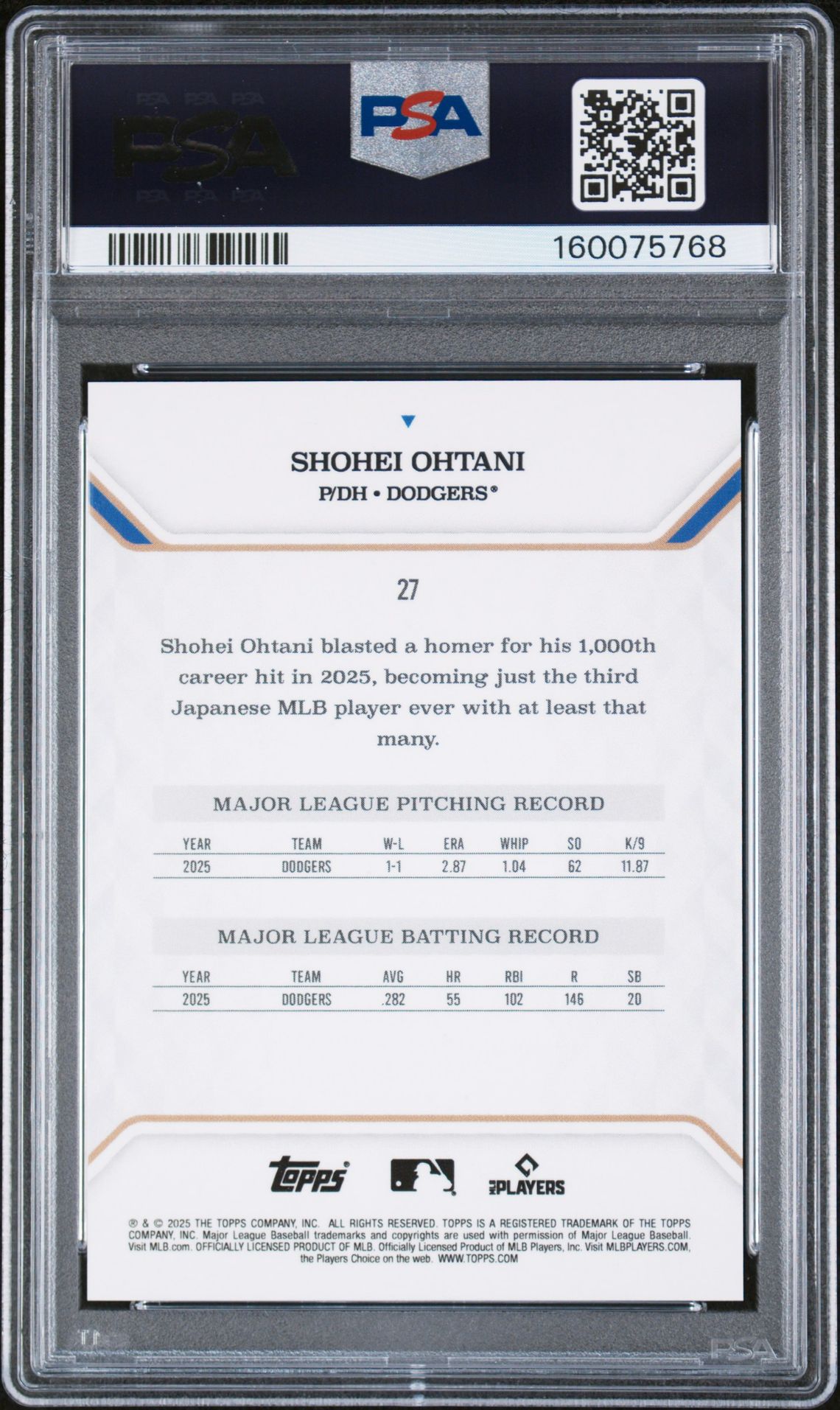 2025 Topps MLB MVP #27 Blue Foil 1/35