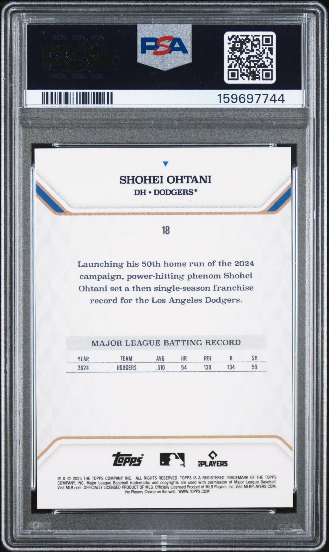 2025 Topps MLB MVP 18 Purple Foil /75