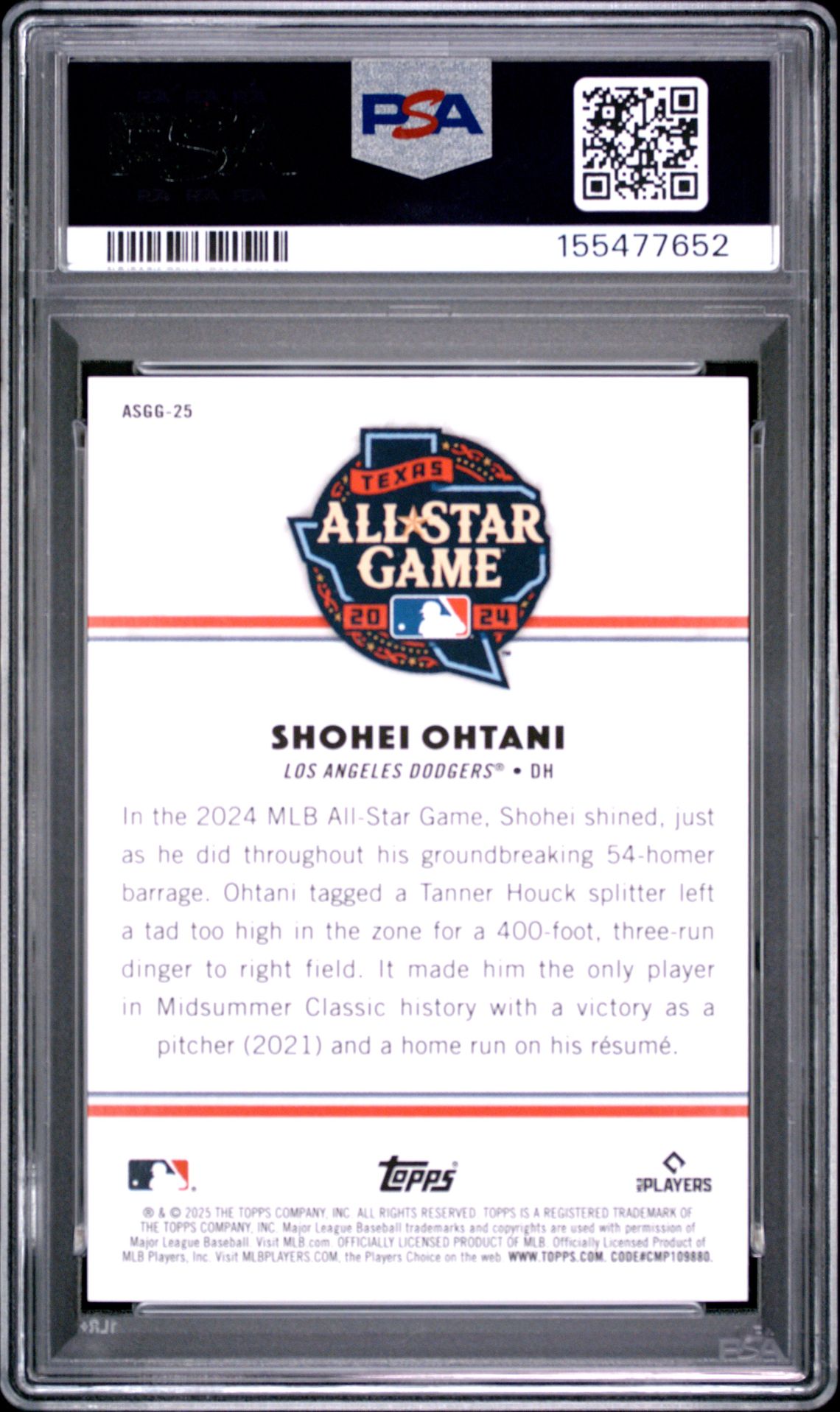 2025 Topps All-Star Game #25 Shohei Ohtani Gold Foil /50
