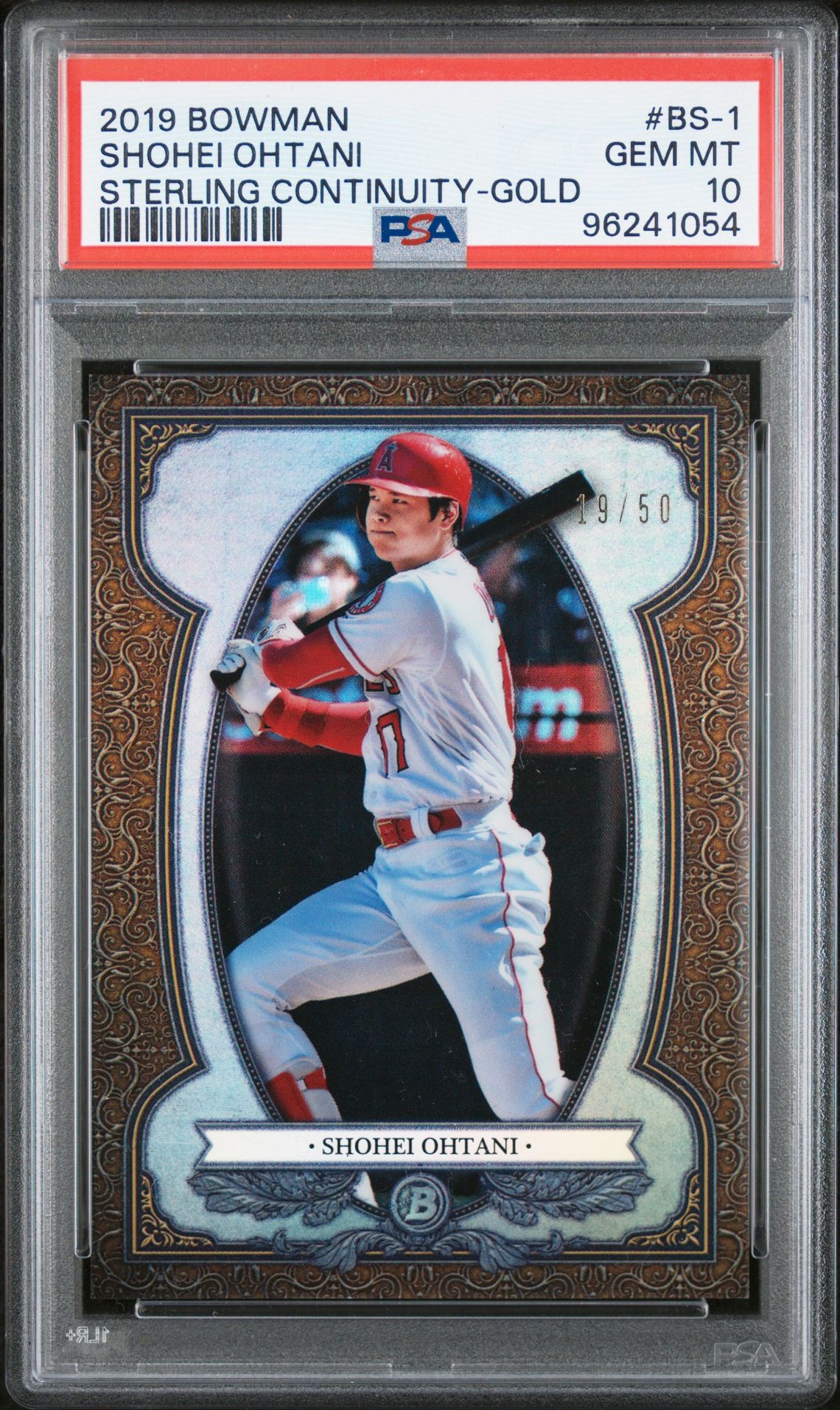 2019 Bowman Sterling Continuity Gold BS-1 /50