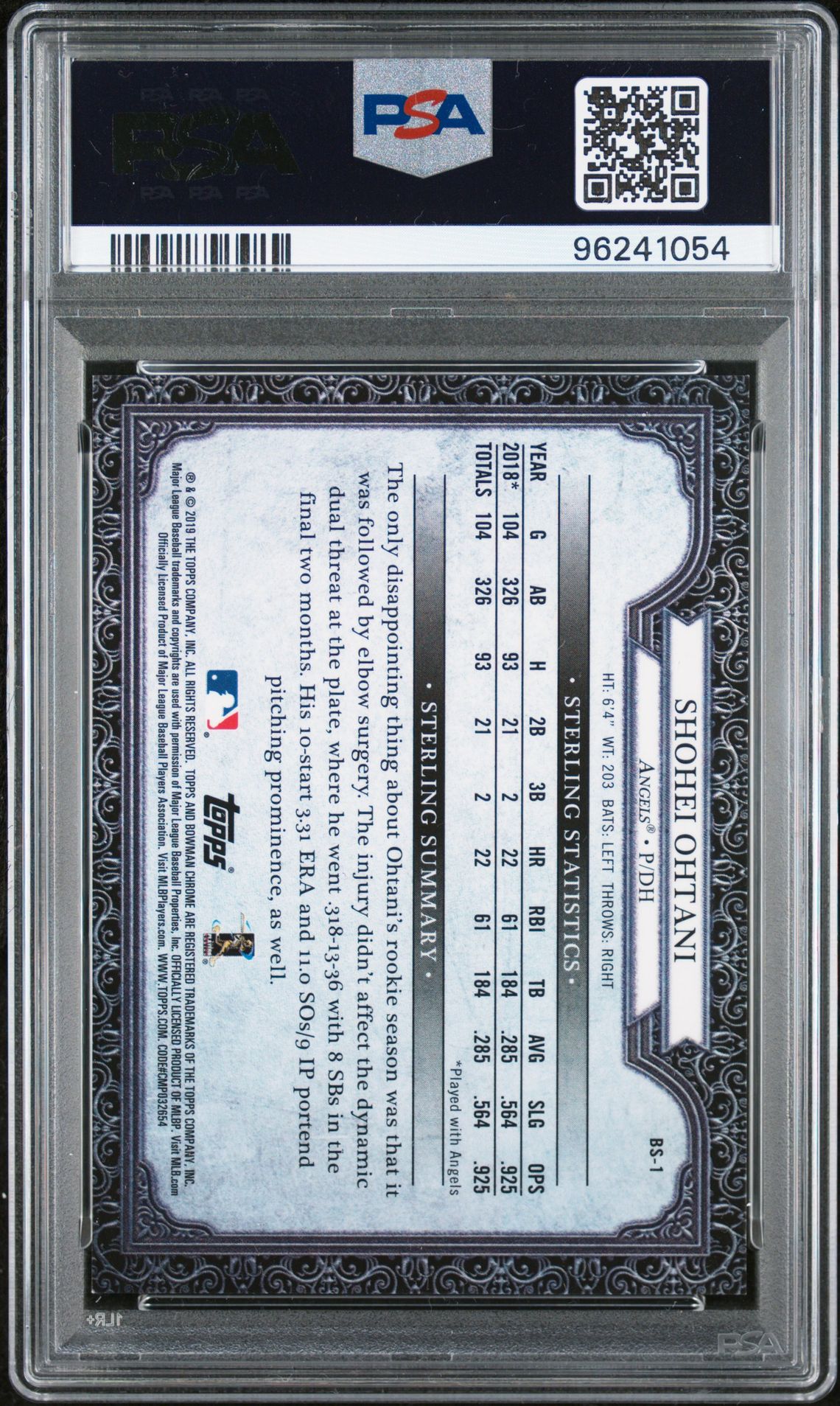 2019 Bowman Sterling Continuity Gold BS-1 /50