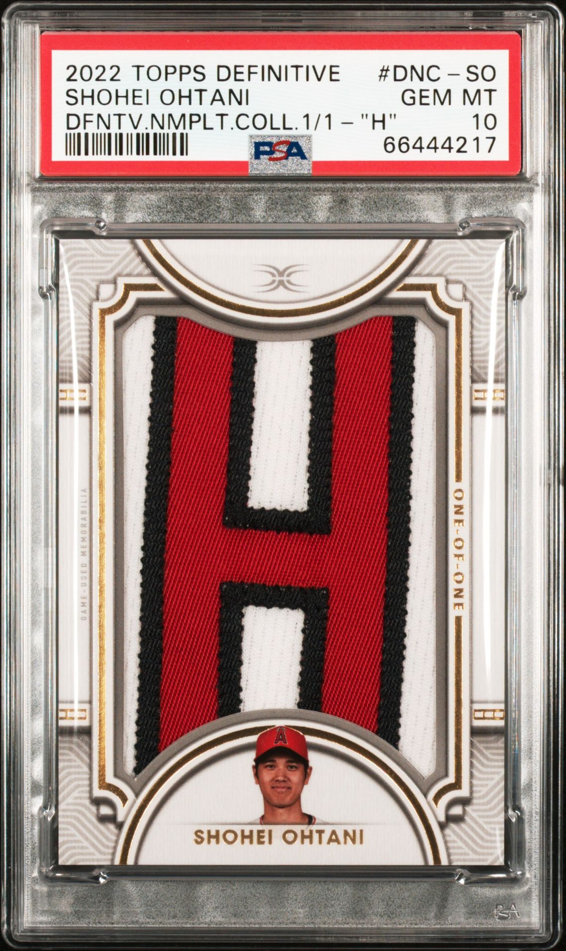 2022 Topps Definitive DNC-SO 1/1
