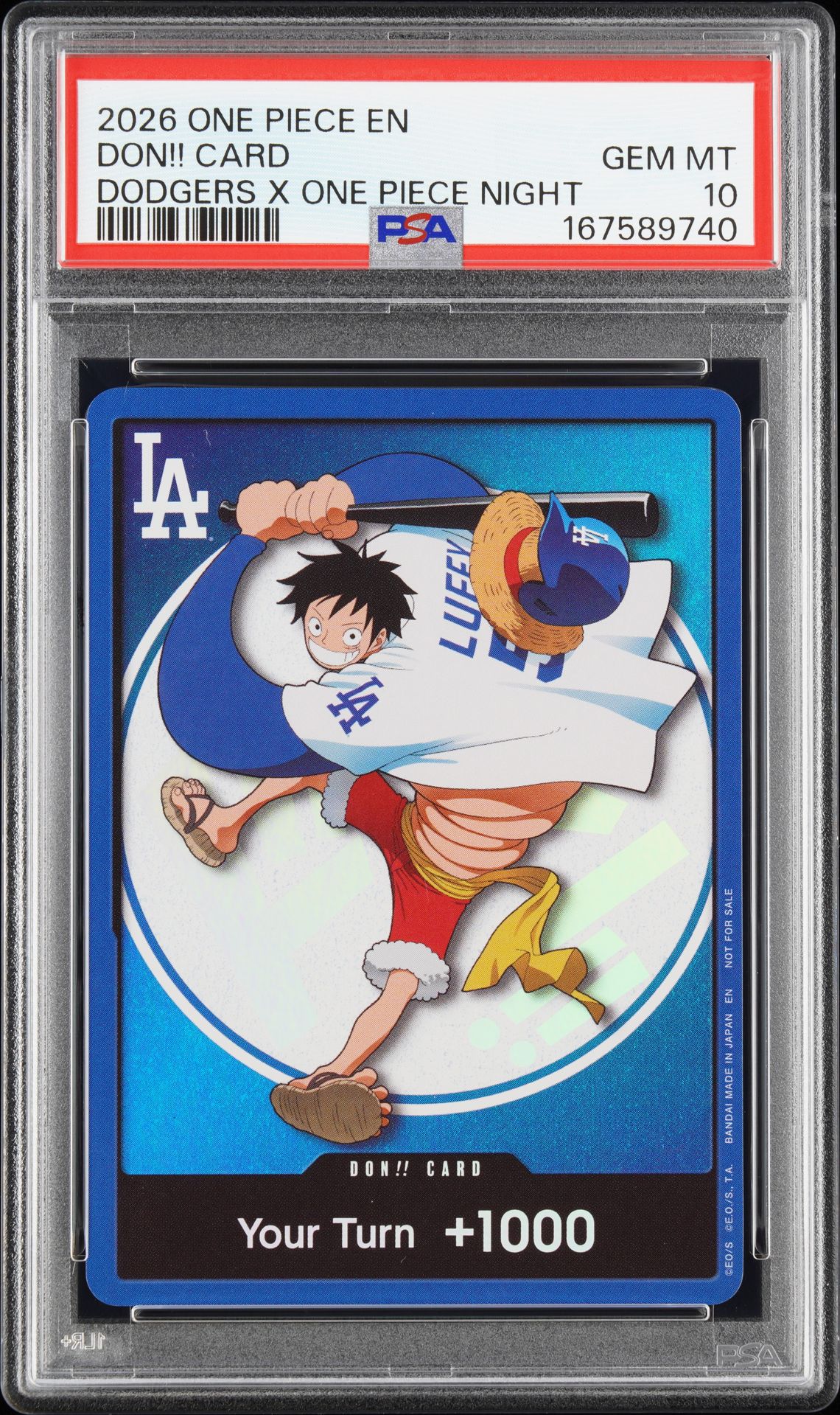 2026 One Piece Dodgers x One Piece Night Don!! Card