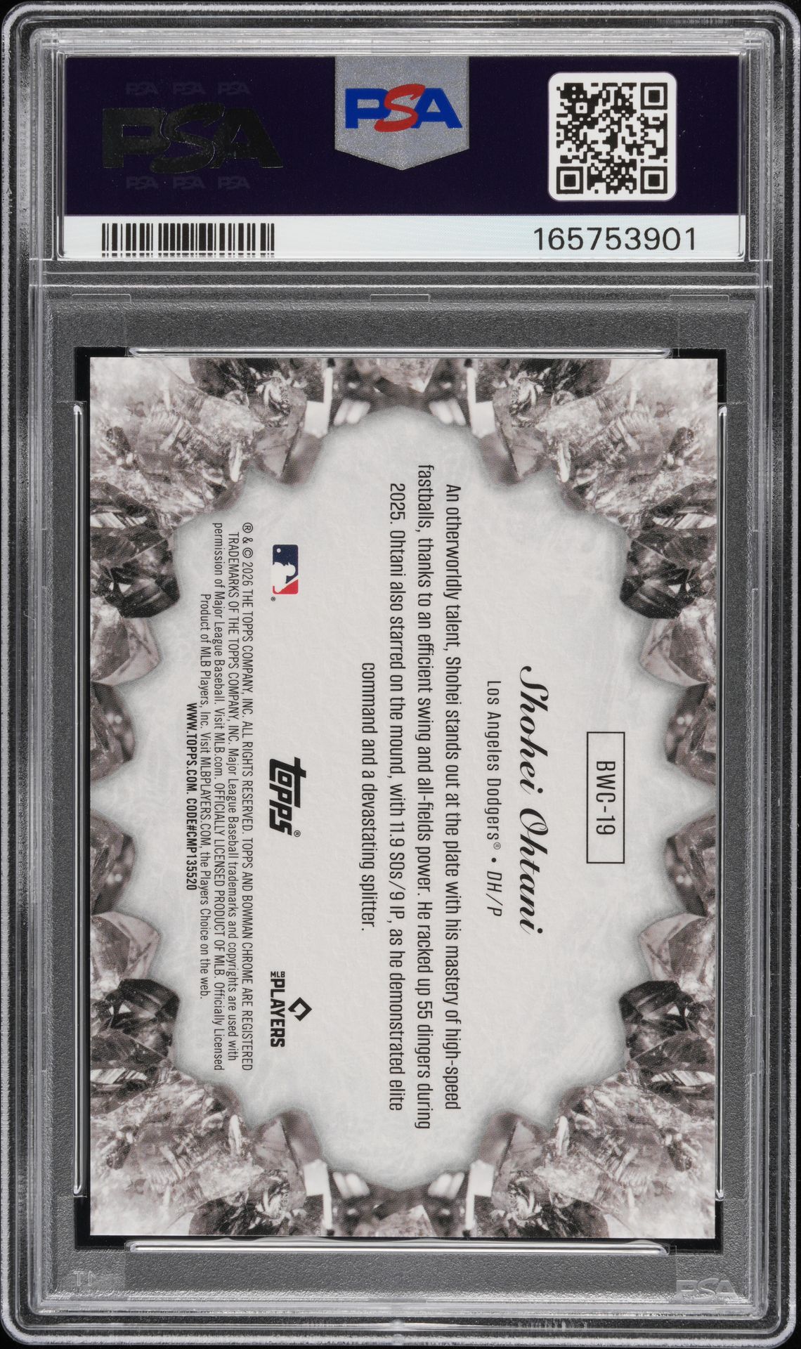 2026 Bowman Bowman Chrome BWC-19 Crystallized-Orange Ref /25