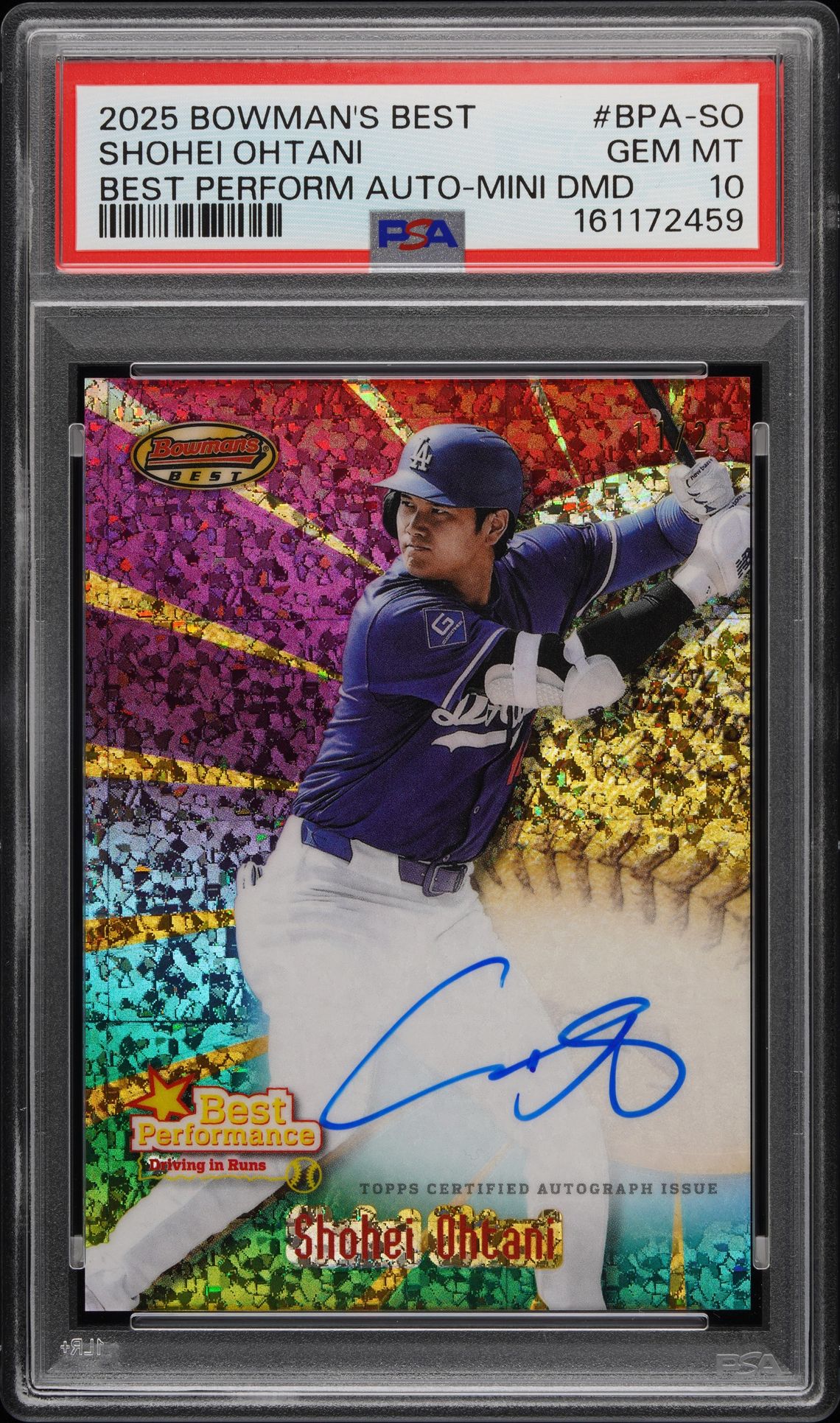 2025 Topps Bowman's Best BPA-SO Best Performance Auto-Mini Auto /25
