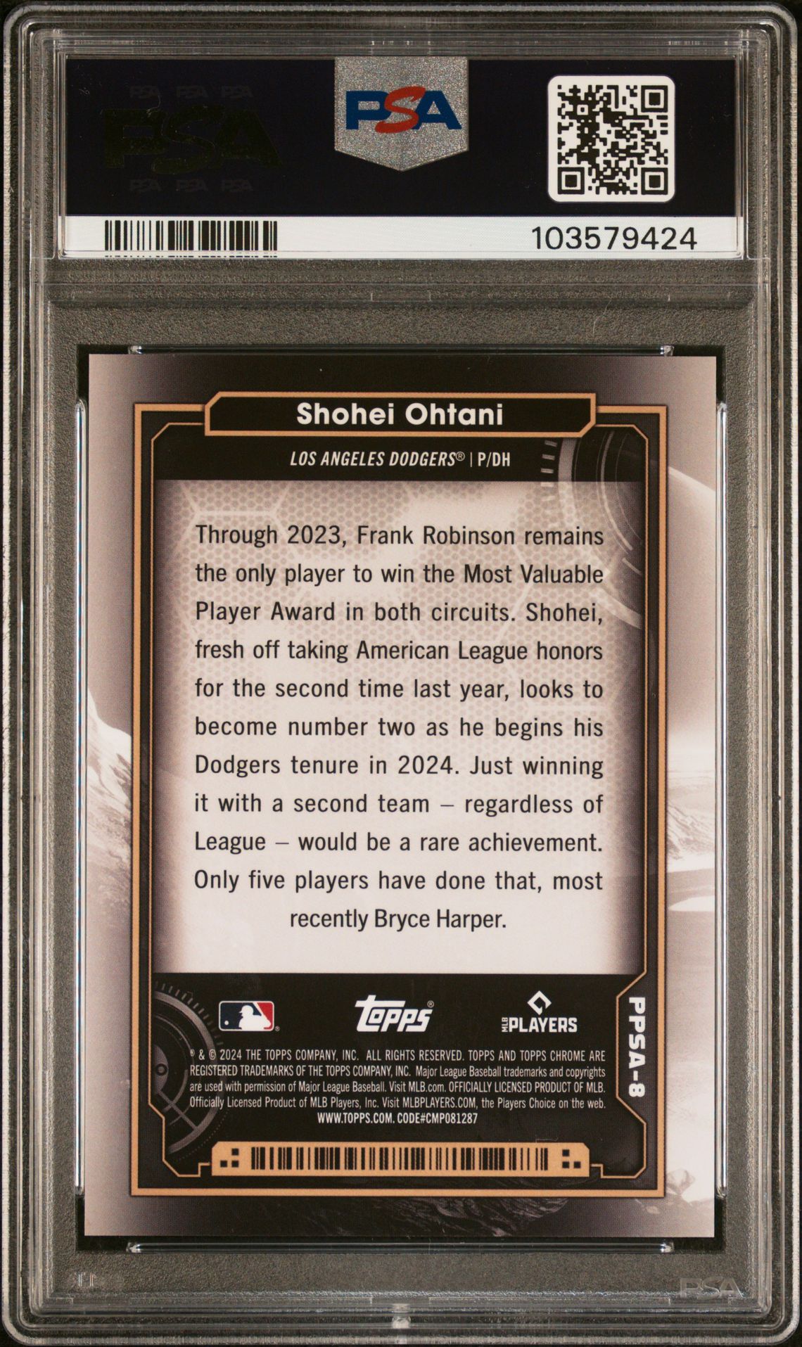 2024 Topps Chrome Cosmic #8 Shohei Ohtani Planetary Pursuit - Saturn
