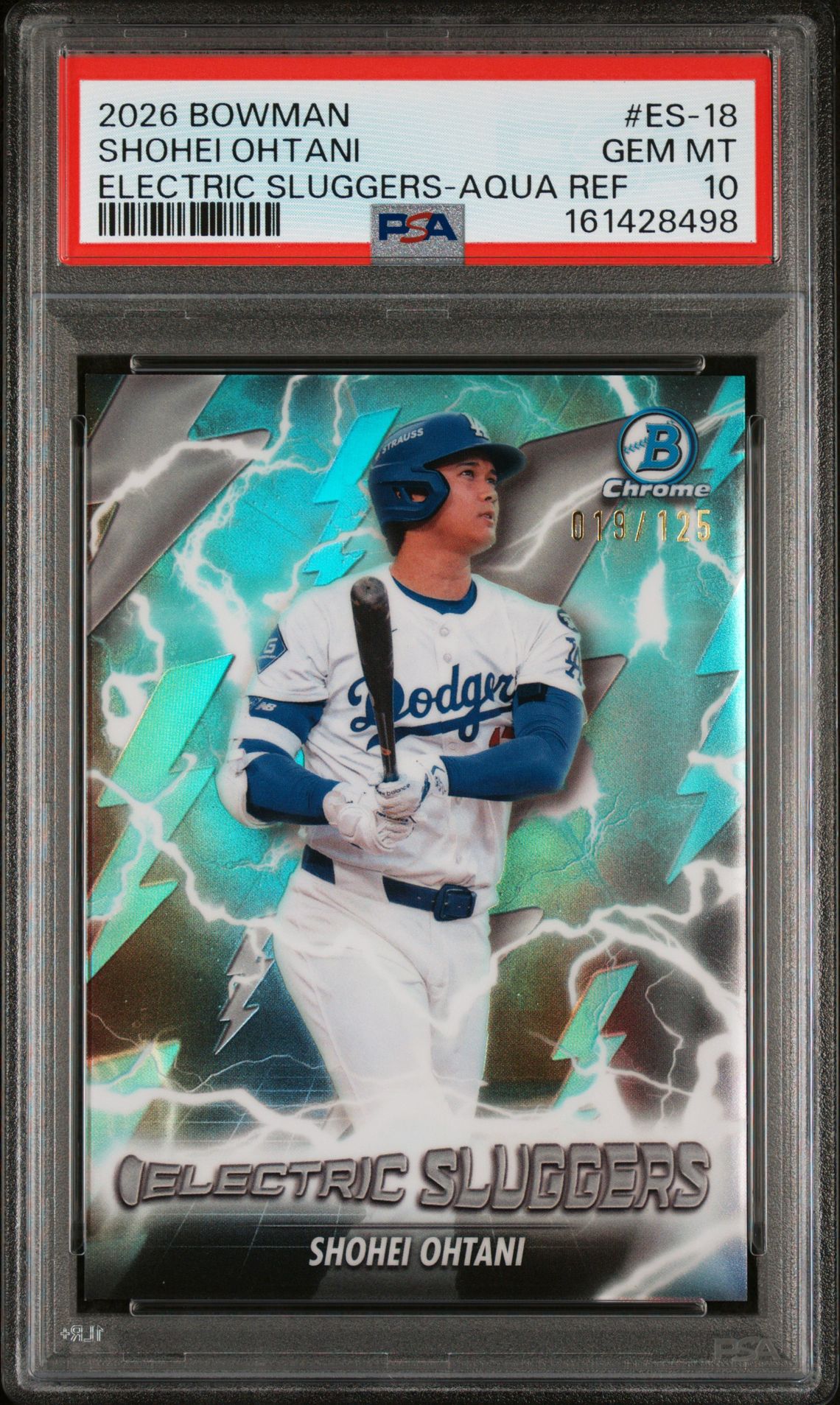 2026 Bowman Electric Sluggers - Aqua Ref ES-18 /199