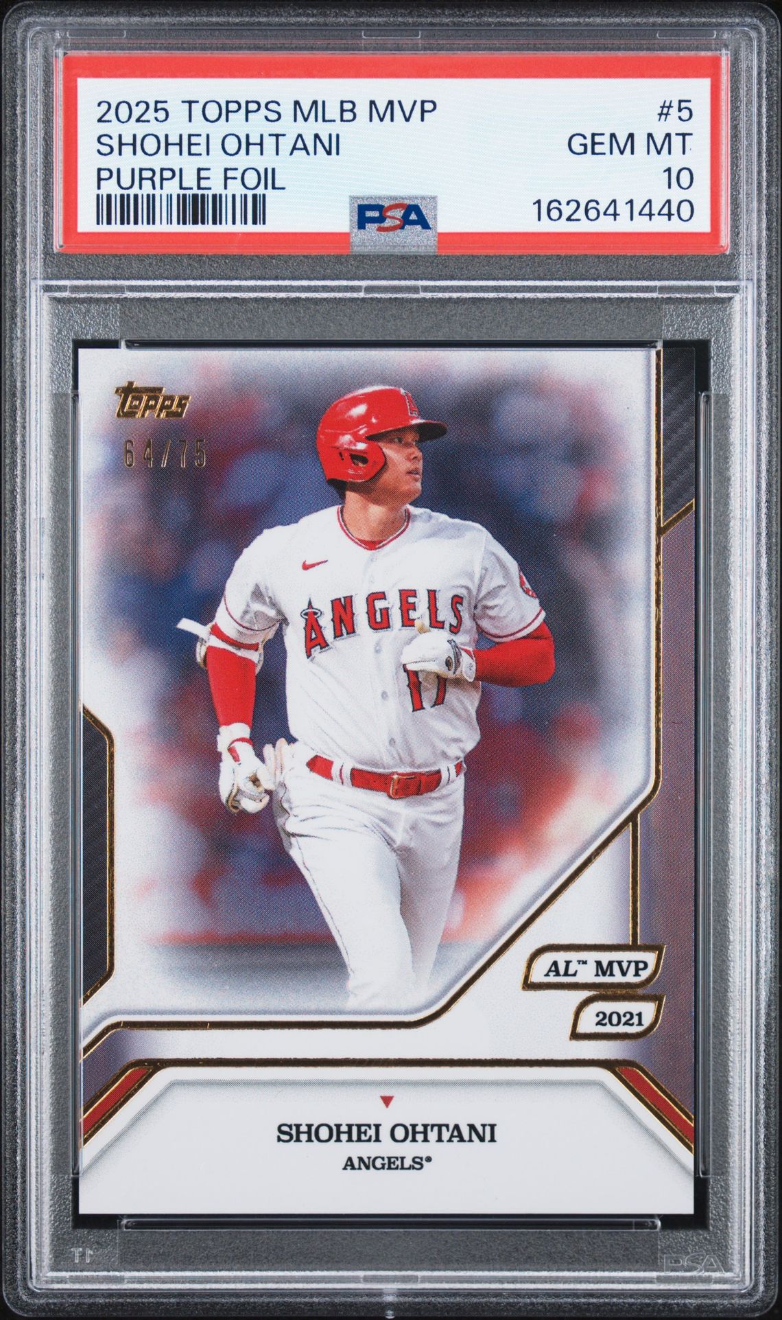 2025 Topps MLB MVP 5 Purple Foil /75