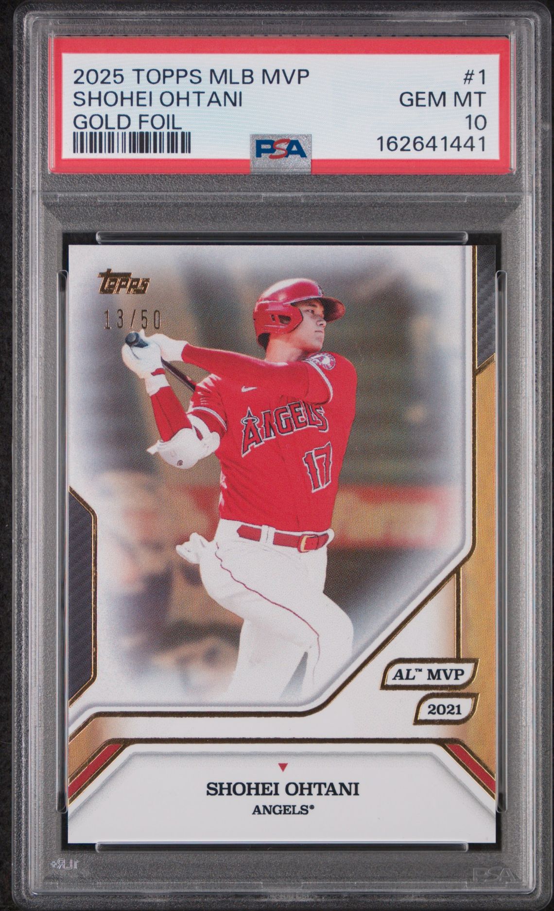 2025 Topps MLB MVP 1 Gold Foil /50
