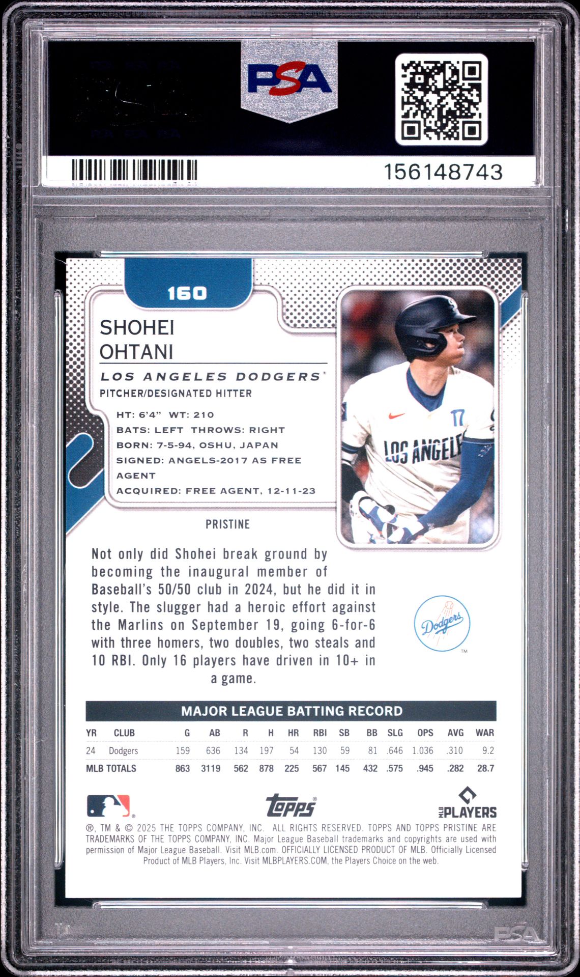 2025 Topps Pristine #160 Gold Pristine /50