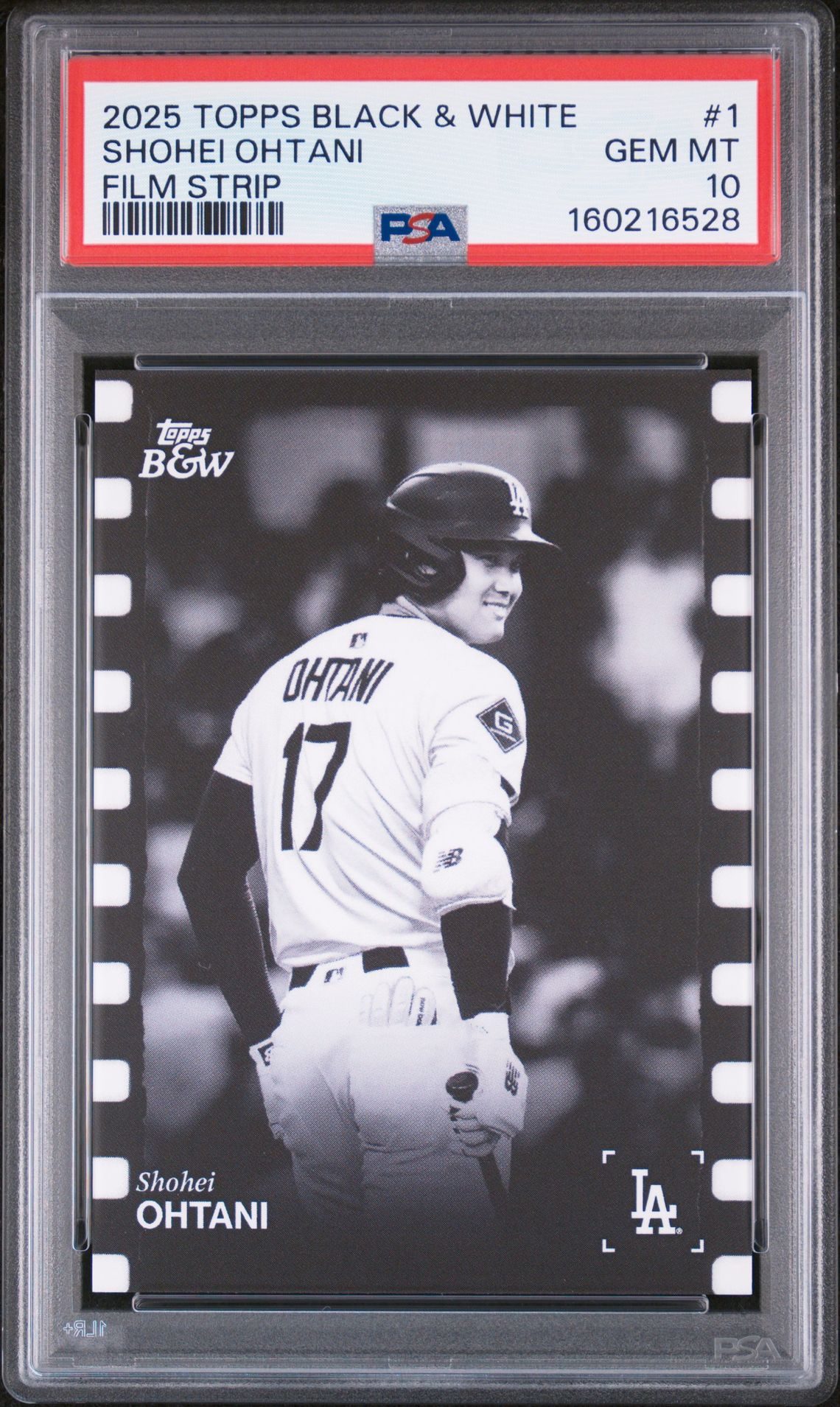 2025 Topps Black & White #1 Shohei Ohtani Film Strip