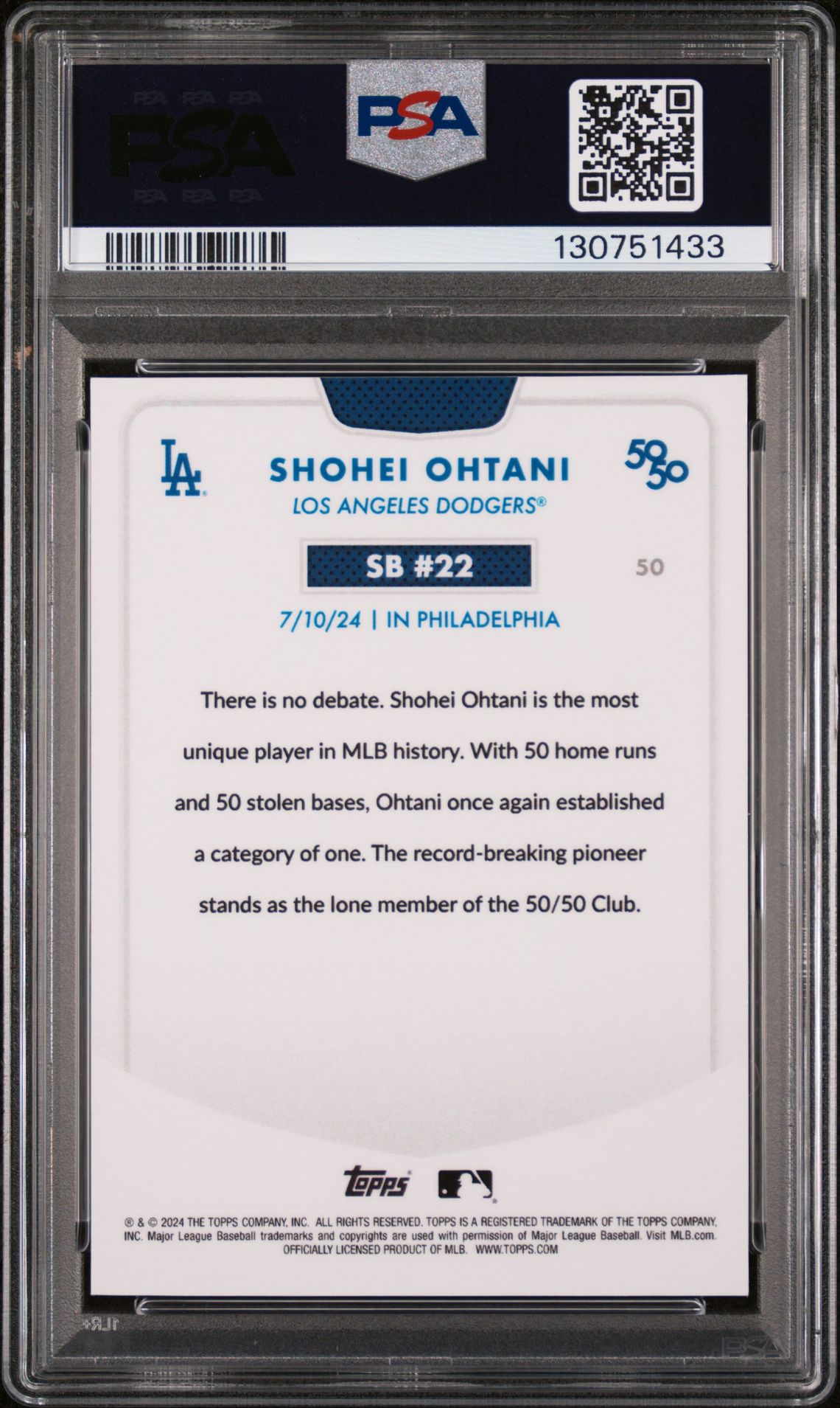 2024 Topps Chrome 50 Gold Refractor /50