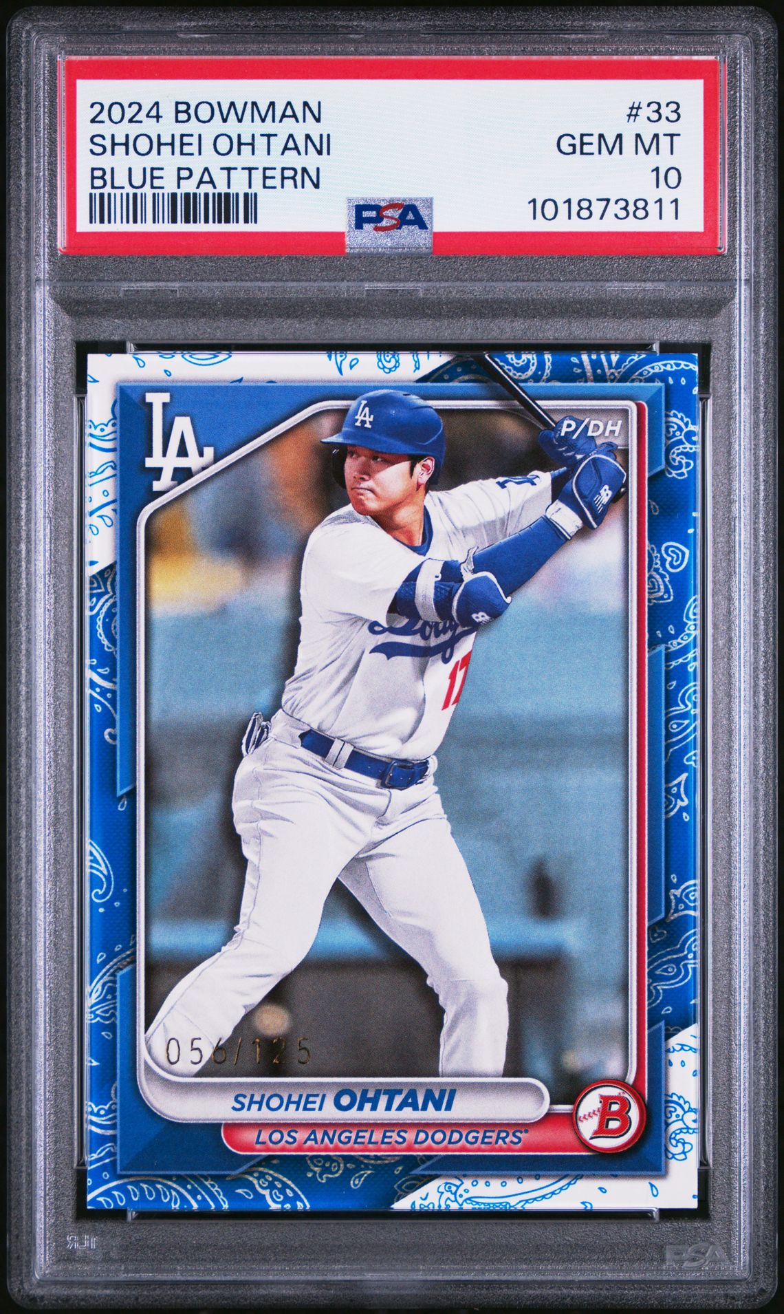 2024 Bowman #33 Shohei Ohtani Blue Pattern /125