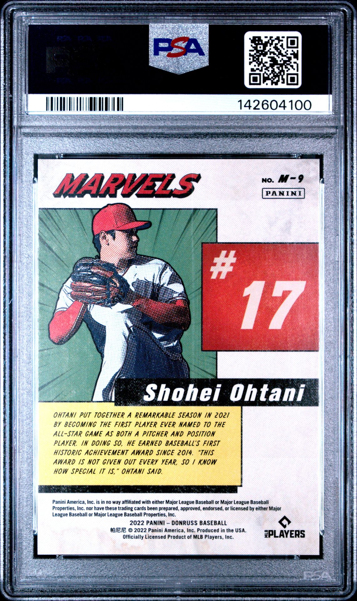 2022 Donruss Diamond Marvels M9 Red/Gold /999